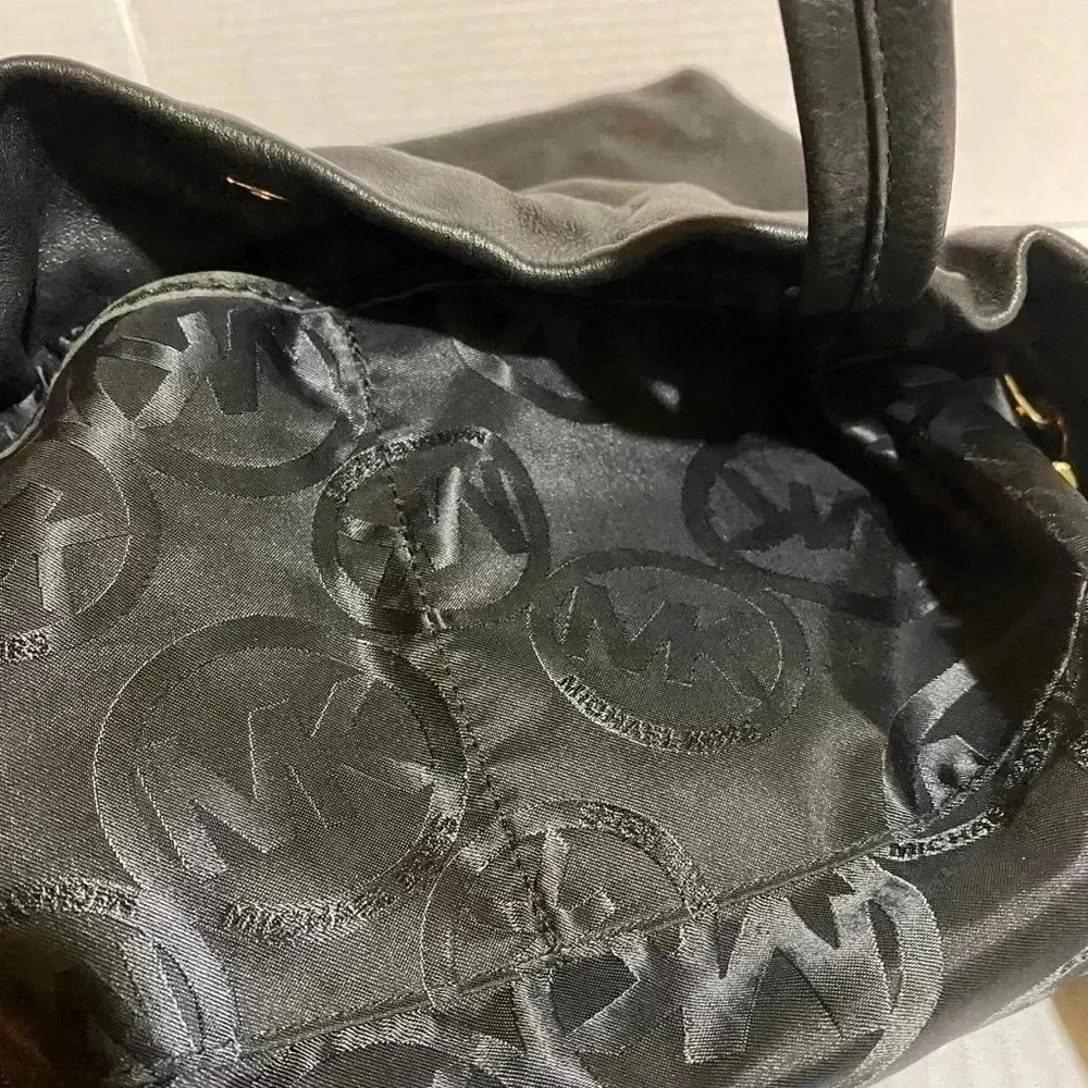 Michael kors Black leather shoulder handbag